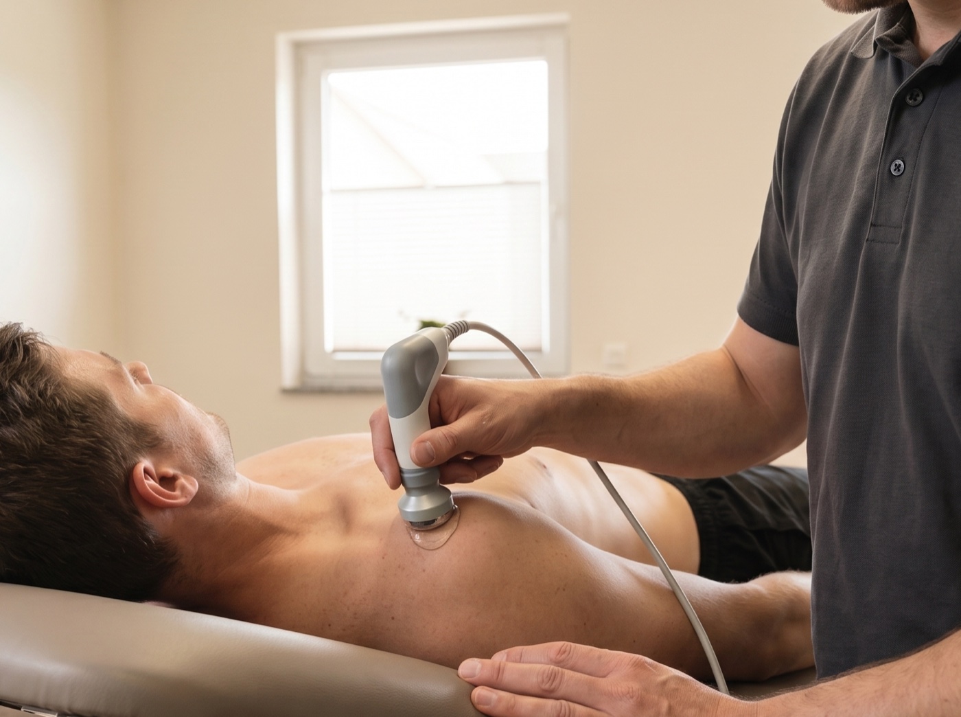 Physikalische Therapie mit Ultraschall und Elektrotherapie